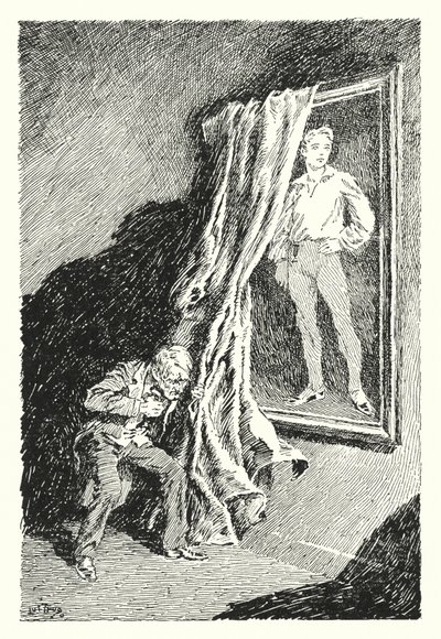 Illustration till The Picture of Dorian Gray av Oscar Wilde (litho) av Lui Trugo