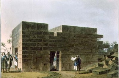 Jupiter Ammons tempel i Libyen, skylt 70 från "Views in the Ottoman Dominions", pub. av Robert Bowyer (1758-1834) 1810 (akvatint) av Luigi (after) Mayer
