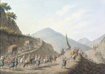 Balkanberget, tallrik 2, pub. av William Watts av Luigi (after) Mayer