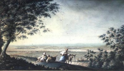 Utsikt över Konstantinopel (gouache) av Luigi (after) Mayer