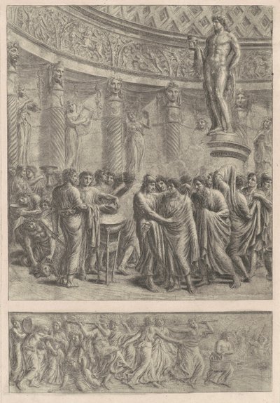 Ett antikt offer, 1820-talet. av Luigi Ademollo
