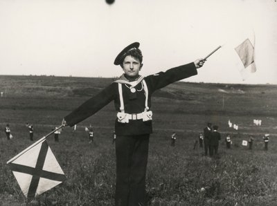 Balilla med signaler från flottan av Luigi Leoni