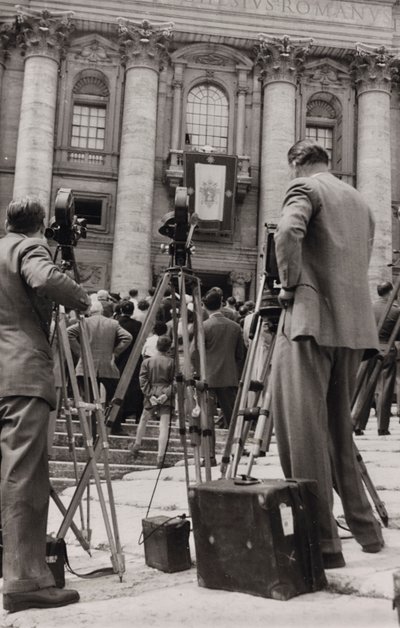 Fotografer på Petersplatsen i Rom av Luigi Leoni