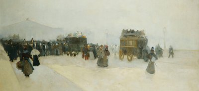 Place de la Concorde och Palais Bourbon, av Luigi Loir