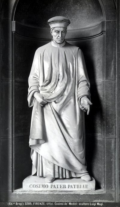Staty av Cosimo de Medici av Luigi Magi