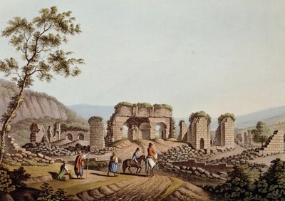 Rester av Dianas tempel i Efesos av Luigi Mayer