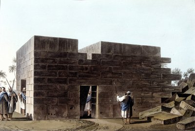 Jupiter Ammons tempel i Libyen. Med tanke på det osmanska väldet i Europa i Asien och andra medelhavsöar. Från en originalteckning av Luigi Mayer, London av Luigi Mayer