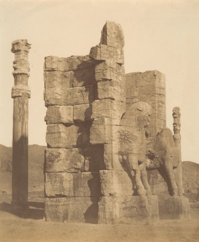 10 [Alla nationers port, Persepolis, Fars], 1840-60-tal. av Luigi Pesce