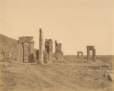 12 [Persepolis, W: före restaurering, 1840-60-tal. av Luigi Pesce