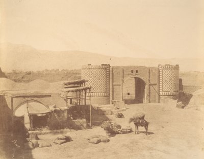 [Gate of Government, Teheran, Iran], 1840-60-talen. av Luigi Pesce