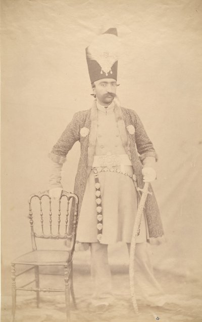 Nasiruddin Shah, ka. 1852-55. av Luigi Pesce