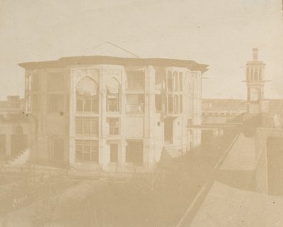 Teheran. Premiärministerns hus Nezanneh, 1858. av Luigi Pesce