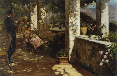 Vila på terrassen, av Luigi Rossi