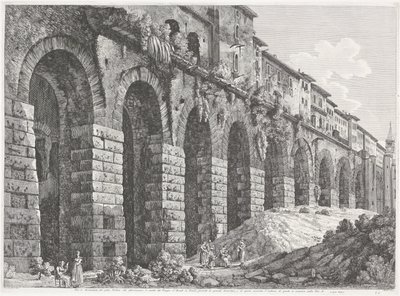 De Tempel van Hercules Victor te Tivoli av Luigi Rossini