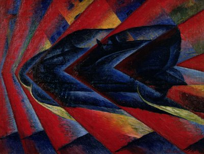 Dynamiken hos en bil av Luigi Russolo
