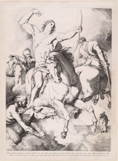 Jag såg att lammet hade öppnat sig... (The Four Horsemen of the Apocalypse) av Luigi Sabatelli I