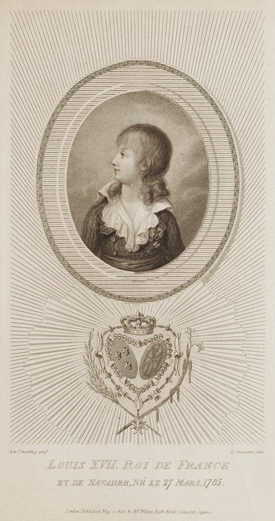 Ludvig XVII, kung av Frankrike av Luigi Schiavonetti