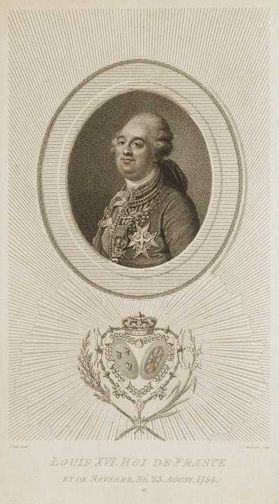 Ludvig XVI, kung av Frankrike av Luigi Schiavonetti