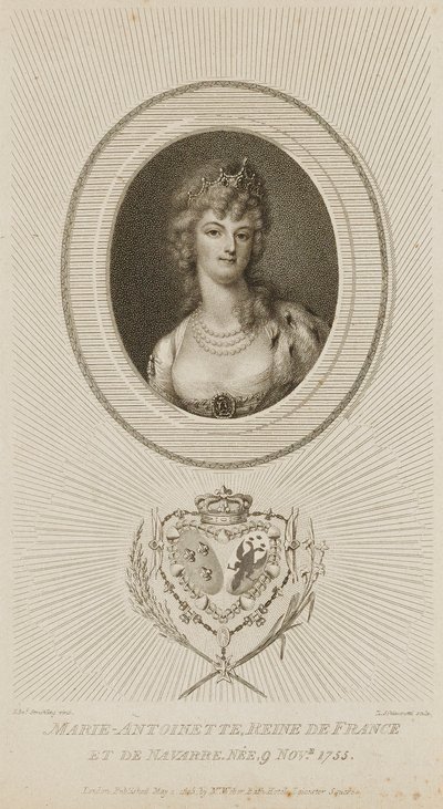 Marie Antoinette, drottning av Frankrike av Luigi Schiavonetti