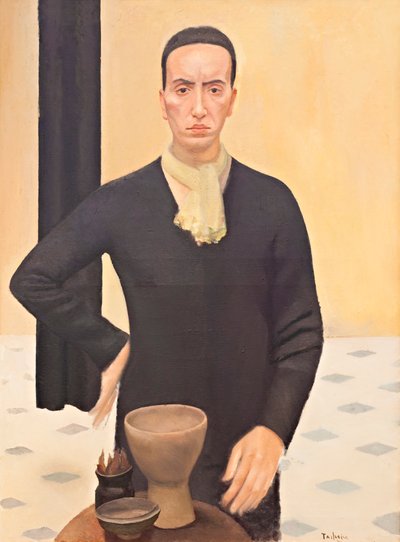 Figur i svart, ca 1935 (olja på duk) av Luigi Trifoglio