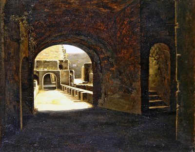 Genom valvet (olja på papper) av Luis Alvarez Catalá