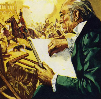 År 1808 reste sig Madrids befolkning mot fransmännen och Goya dokumenterade deras kamp (färglitografi) av Luis Arcas Brauner