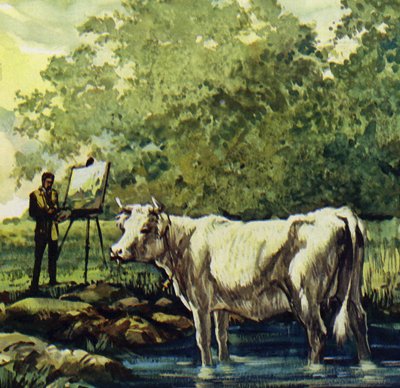 Renoir målade landskapet omkring sig (färglitografi) av Luis Arcas Brauner
