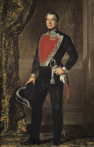 Porträtt av Don Francisco Ignacio de Montserrat. 1842 - 1850 (olja på duk) av Luis Lopez Piquer