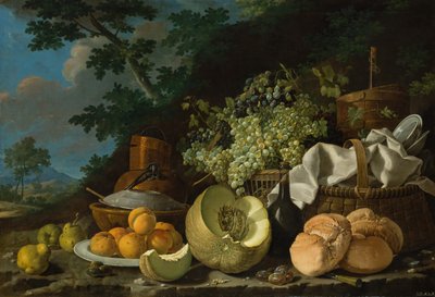 Eftermiddagsmåltiden La Merienda, ca. 1772. av Luis Egidio Melendez