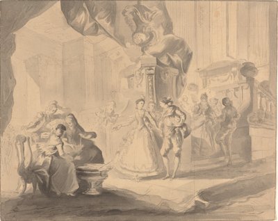 Dansa i ett palats av Luis Paret y Alcazar