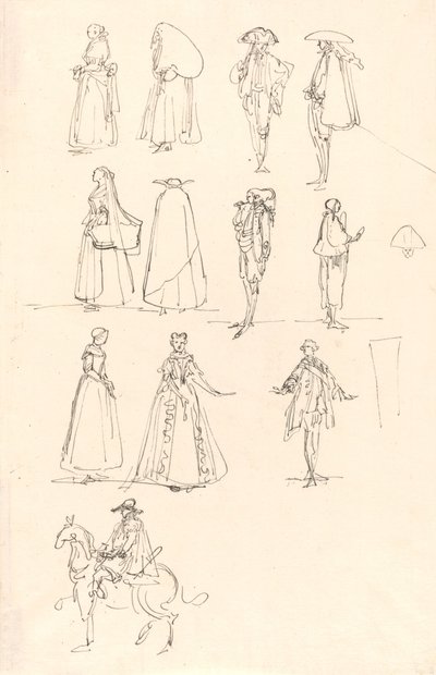 Historiska kostymer av Luis Paret y Alcazar