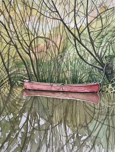 Reflektioner från Red Canoe av Luisa Millicent