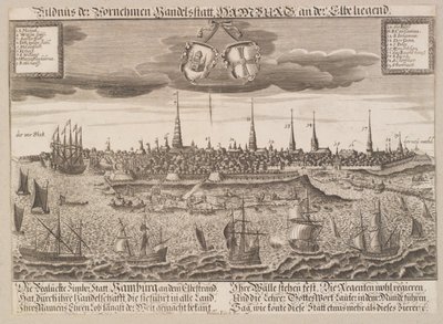 Hamburg sett från Elbe av Lukas Schnitzer