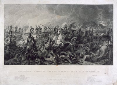 Livgardets avgörande laddning vid Waterloo av Luke (after) Clennell
