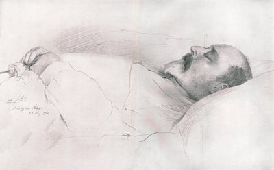 "Hans Majestät kung Edward VII i döden", 1910. av Luke Fildes
