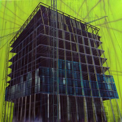 Work in Progress 11, 2015 (olja på duk) av Luke M Walker