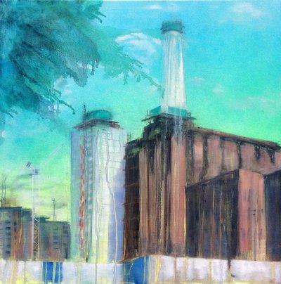 Work in Progress 9, 2015 (olja på duk) av Luke M Walker