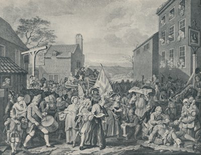 Gardets mars mot Skottland, 1745, 1920 av Luke Sullivan