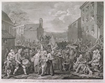 "Marschen till Finchley", 1761. av Luke Sullivan