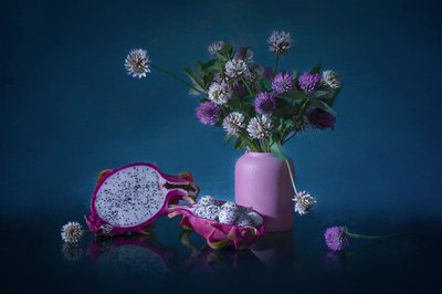 Stämningsfulla drakfruktsblommor av Lydia Jacobs