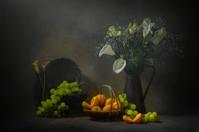 Stämningsfulla frukter och blommor av Lydia Jacobs