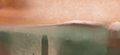 Lugnt abstrakt landskap av MANSI SAXENA