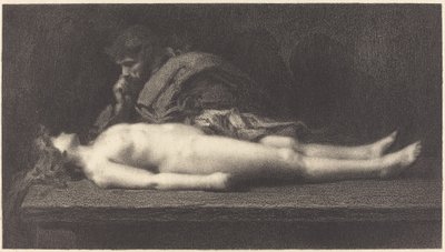 Leviten av Efraim och hans döda hustru av M.G. Fuchs after Jean Jacques Henner