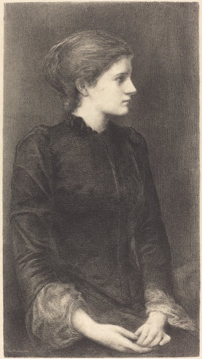 Mrs Bonham av M.G. Fuchs after Sir Edward Coley Burne Jones
