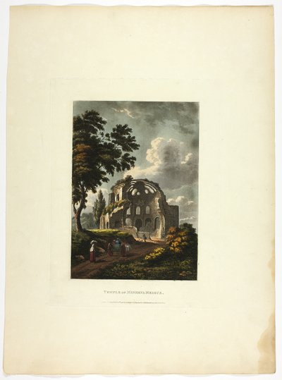 Minerva Medica-templet, plansch tjugofem från Roms ruiner av M. Dubourg