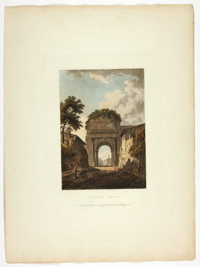 Titus båge, plåt tio från Roms ruiner av M. Dubourg