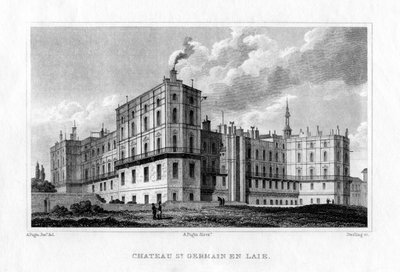 Chateau de Saint Germain en Laye, Paris, c1830 av M. J. Starling