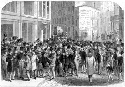 Kerbstone aktiemäklare i New York, 1864. av M. Jackson