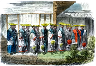 Nattvakten i Jeddo Edo, Japan, 1864. av M. Jackson