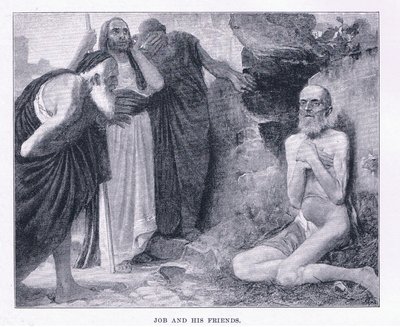 Job och hans vänner, från The Magazine of Art 1893, Cassell and Company av M. Lavergne